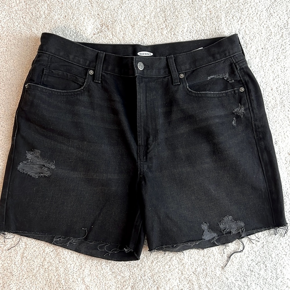 Old Navy Black Shorts - Size 12 NWOT